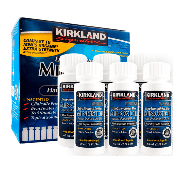 Tratamiento minoxidil Kirkland 5% x 60 ml caja x 6